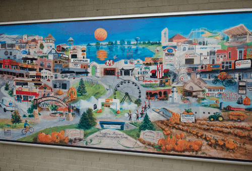 Mural in downtown Morton, IL