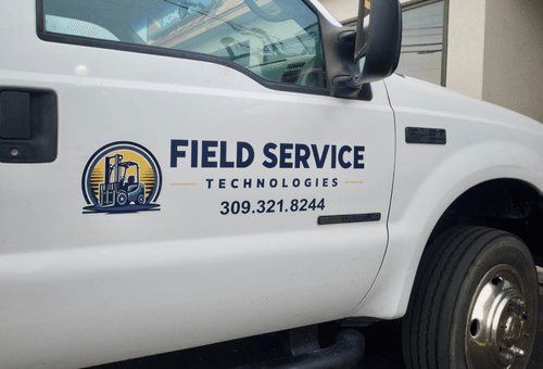 Field Service truck graphics in Morton, IL