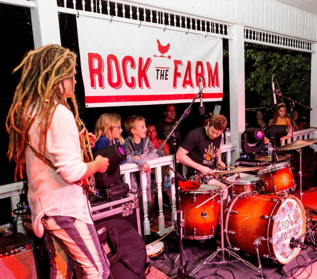 Rock The Farm Charity Concert Event Banner